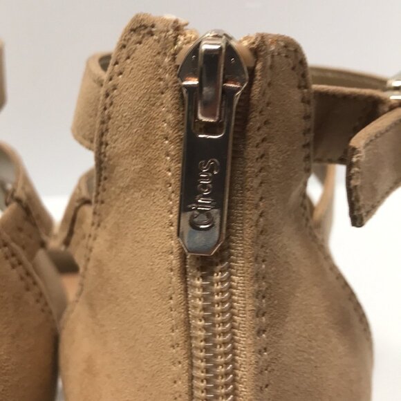 Circus by Sam Edelman "Stella" Block Heel Sandal in Tan - Picture 8 of 16